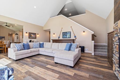 Access the loft in living room which has additional sleeping area for your family and friends.