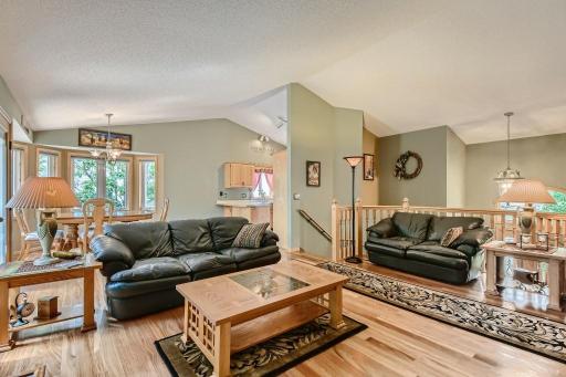 Open floor concept with beautiful Brazilian hardwood plank flooring!
