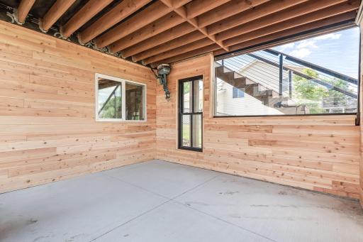 tongue and groove 3 season patio area