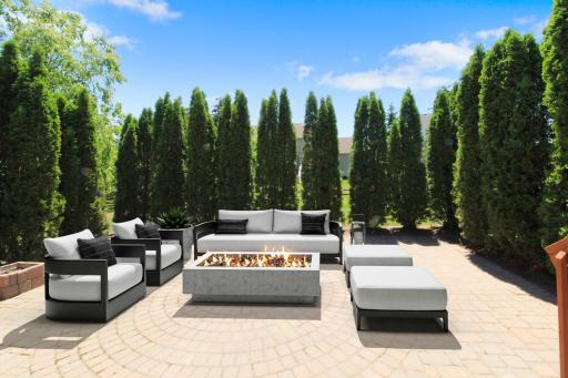 Paver Patio Virtually Staged