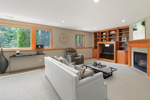 See the Possibilities! Other End of Family Room Virtually Stage