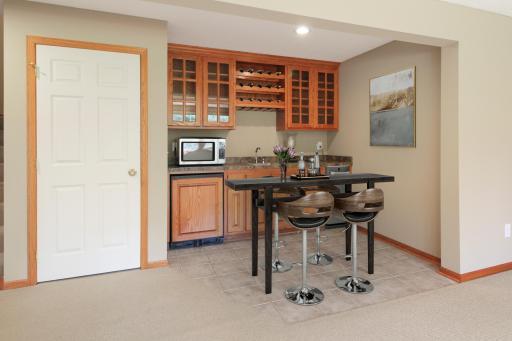 Bar area Virtually Stagedd