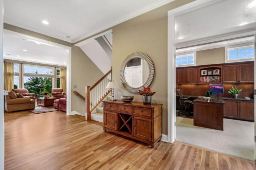 Beautiful crown molding, lovely transom window accents, and newly refinished red birch wood floors are just a few examples of the homeâs impeccable style.