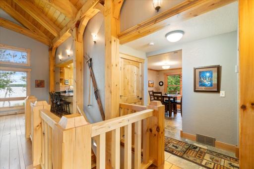 custom hand made posts and railings from a local craftsman