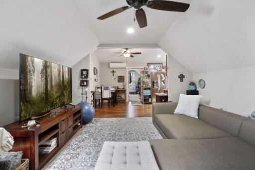 Charming over the garage one bedroom apartment.