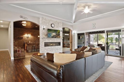 Kick your feet up and binge on your latest TV shows or turn the TV off and gaze into your gas fireplace.