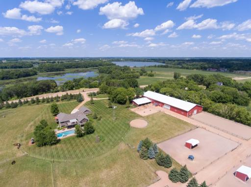 Over 16 acres of complete privacy, along with a quaint magical horse facility.
