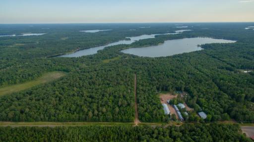 Kielkucki lot overview showing some of the nearby area lakes. This is truly a premium location in Webb Lake.