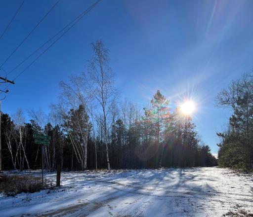 Seasonal photo of the private road. Owners shall share in the maintenance.
