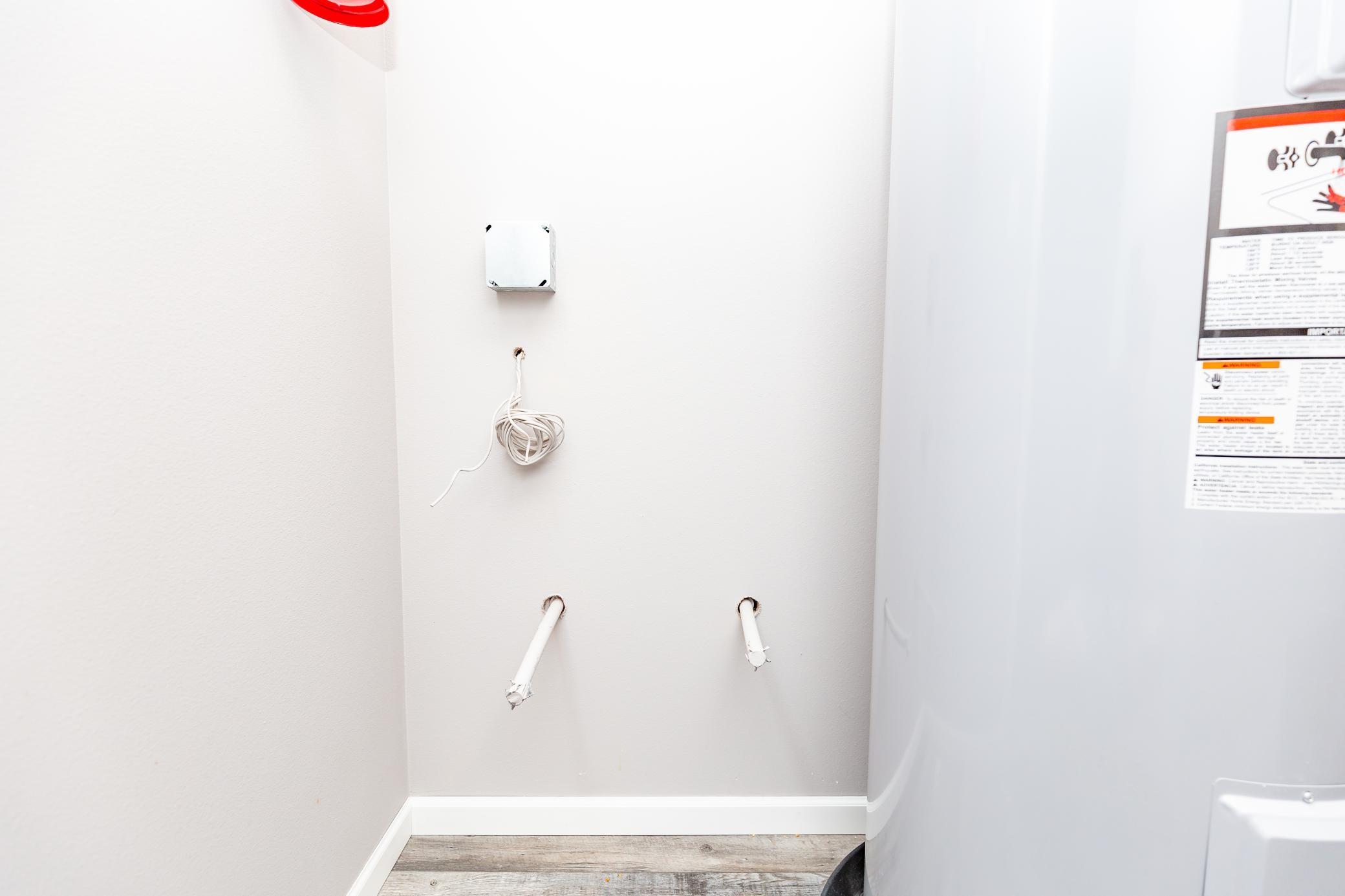 Rough in for boiler - in floor heat