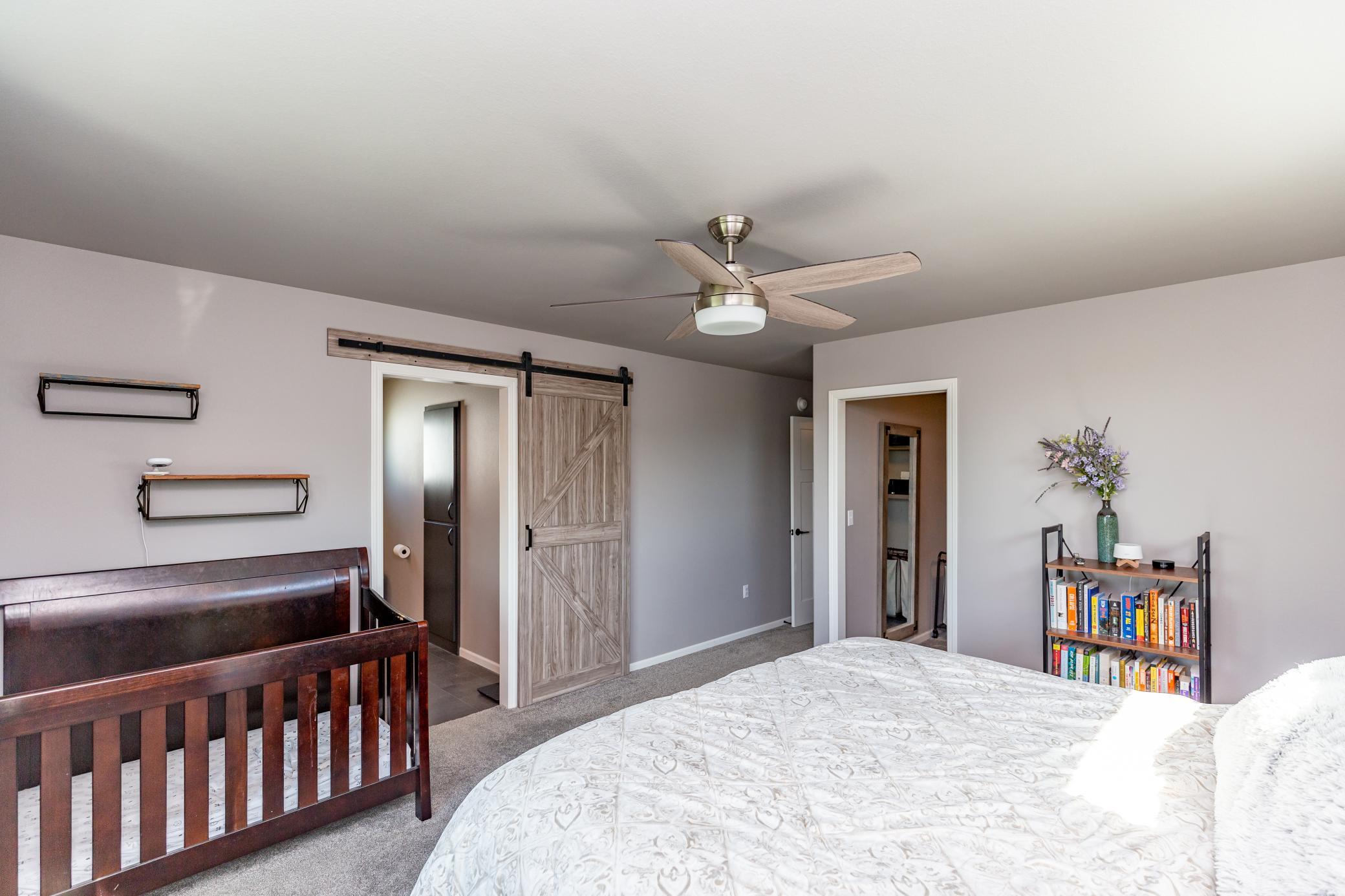 Master with Barn door to Private Bathroom