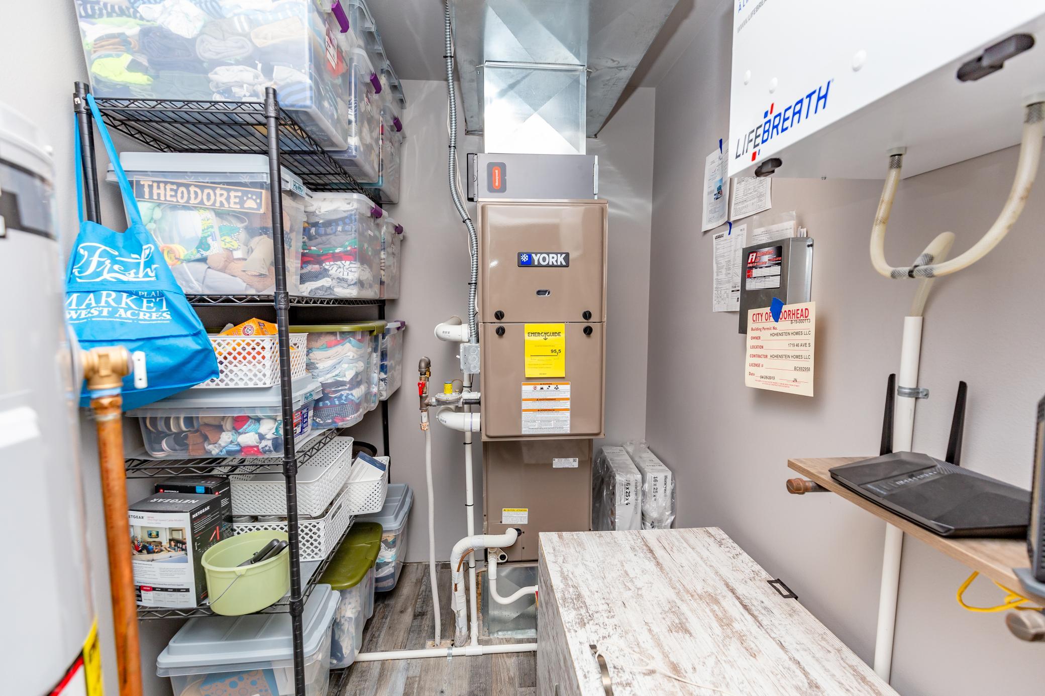 Utility Room with Air Exchanger