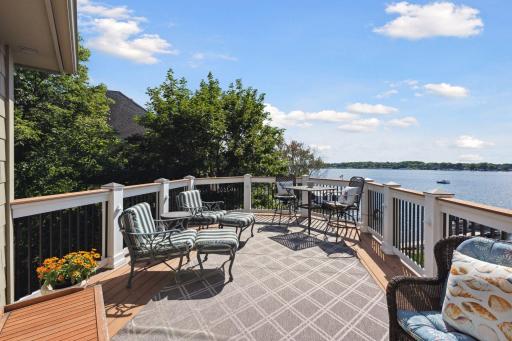 There's room for guests to enjoy the lake life and/or stay for an incredible sunset.