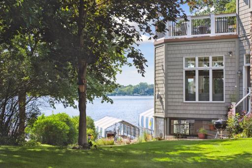 Enjoy lake views from the moment you enter the driveway.