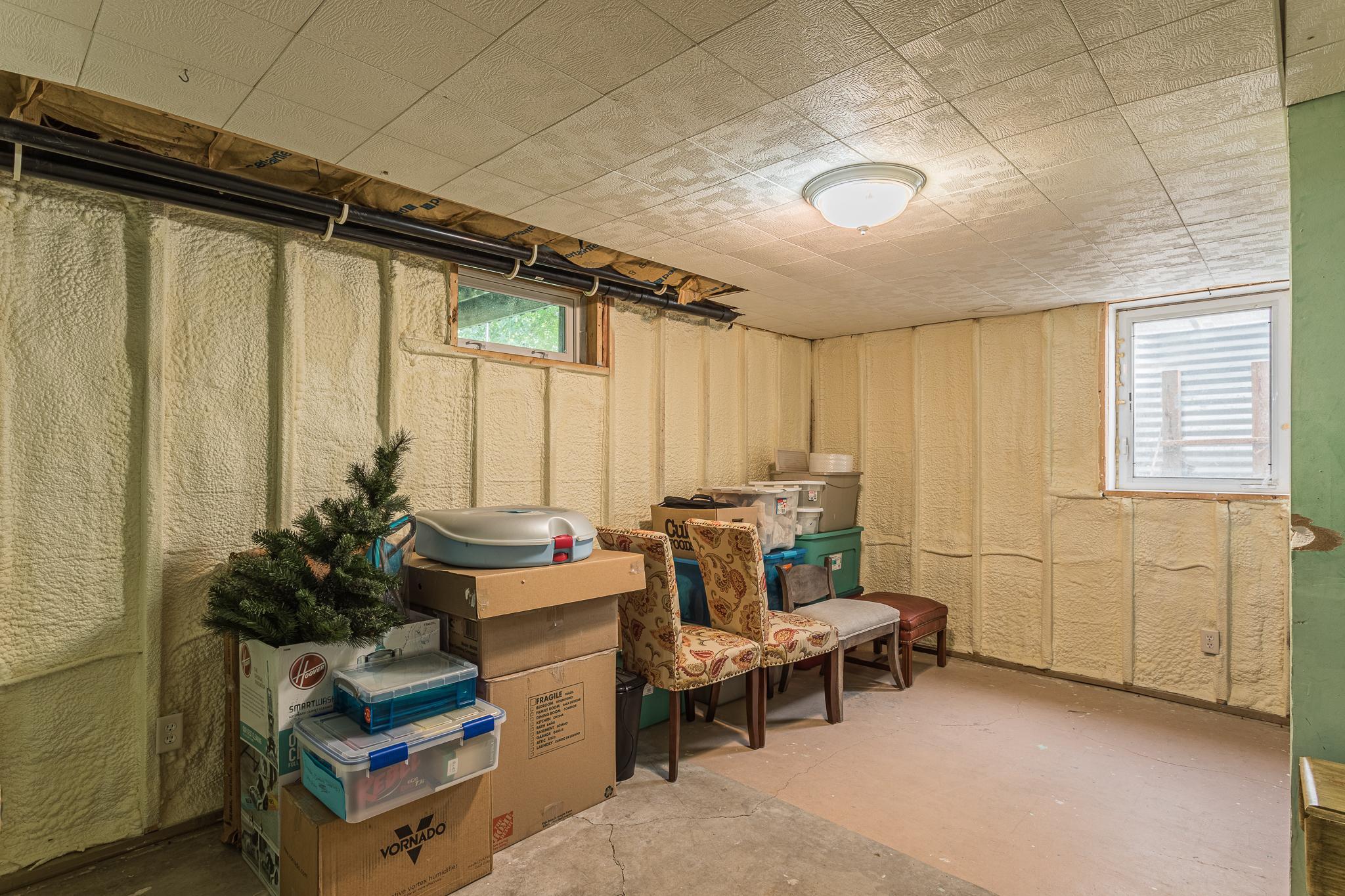 Third bedroom (unfinished) has egress
