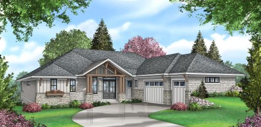 Front Elevation Drawing - Nearing Completion