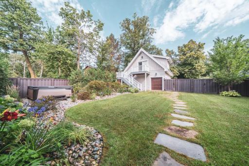 LOOKING FROM HOUSE TOWARD THE GARAGE