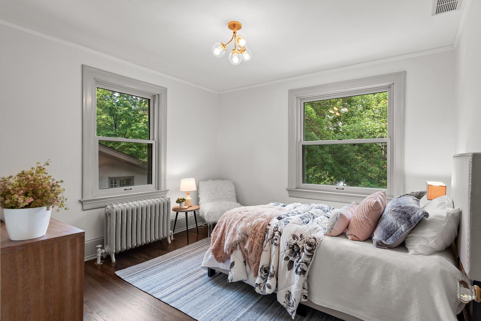 Upper level bedroom #4 offers a great lake view too!