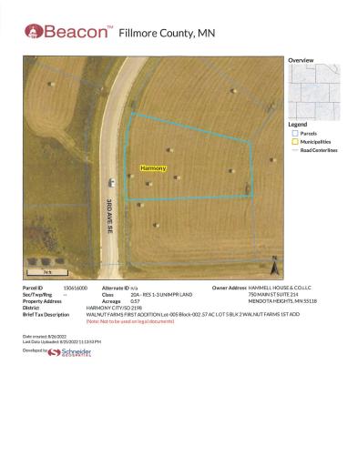 Photo for Lot 5,Bk 2 3rd Avenue S, Harmony, MN 55939 - Listing #6251545 Lot 5,Bk 2 3rd Avenue S, Harmony, MN 55939