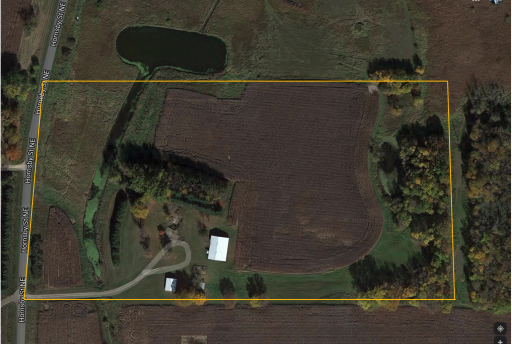 Buildings have been removed from the property