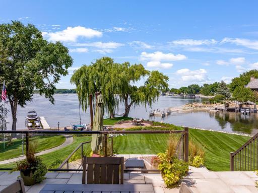 The generously sized deck is a true extension of living space