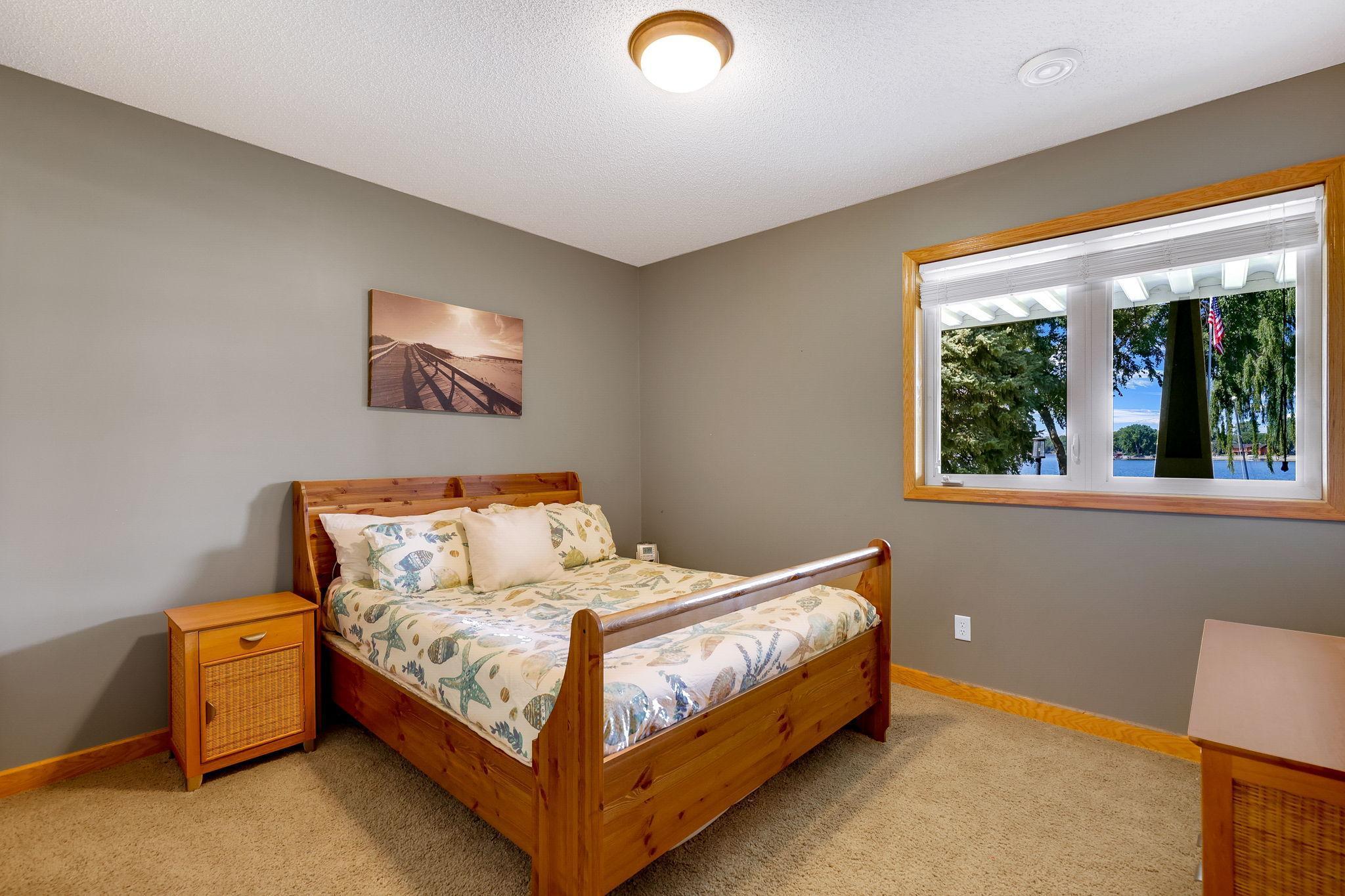 Lower level 5th Bedroom includes a large walk-in closet