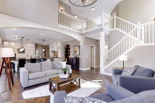 Upper loft enjoys views of the Great Room below