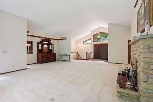 Soaring ceiling and many windows