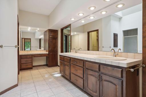 Large skylight primary bath