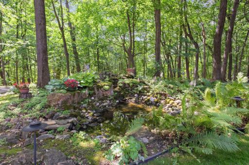 Relax by sounds of trickling fountain