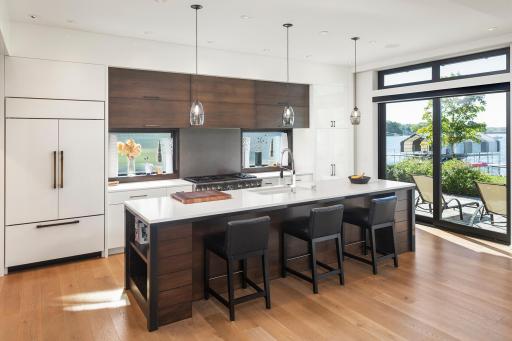 High-end appliances and beautifully appointed Kitchen