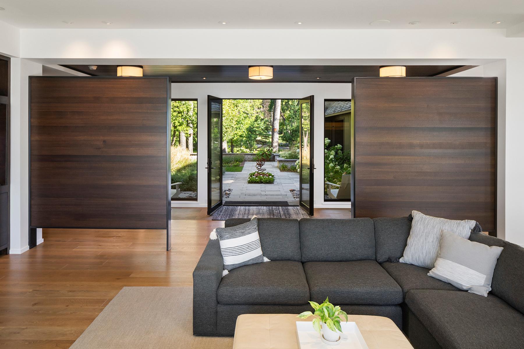 View of front entry to courtyard