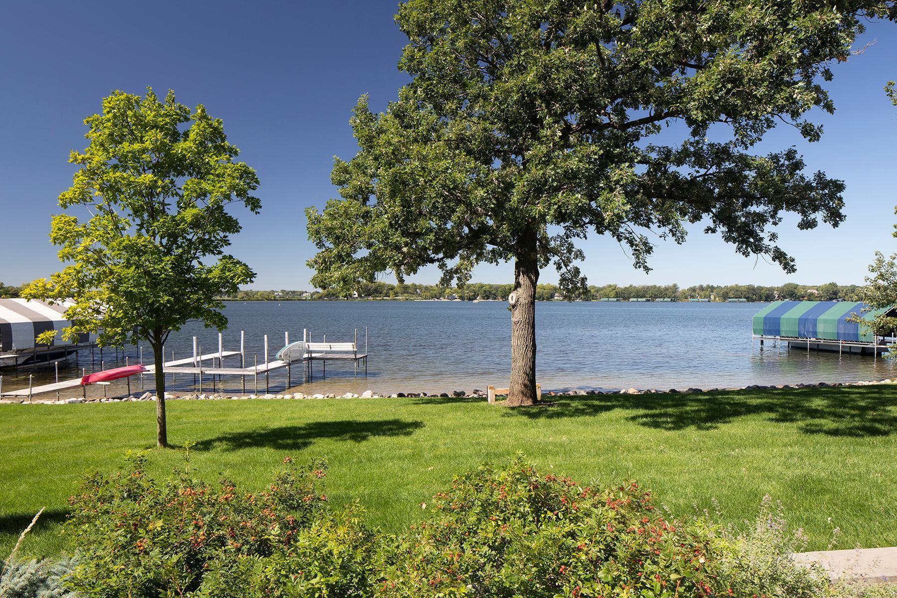 142 feet of sandy west facing lakeshore on Lake Minnetonka