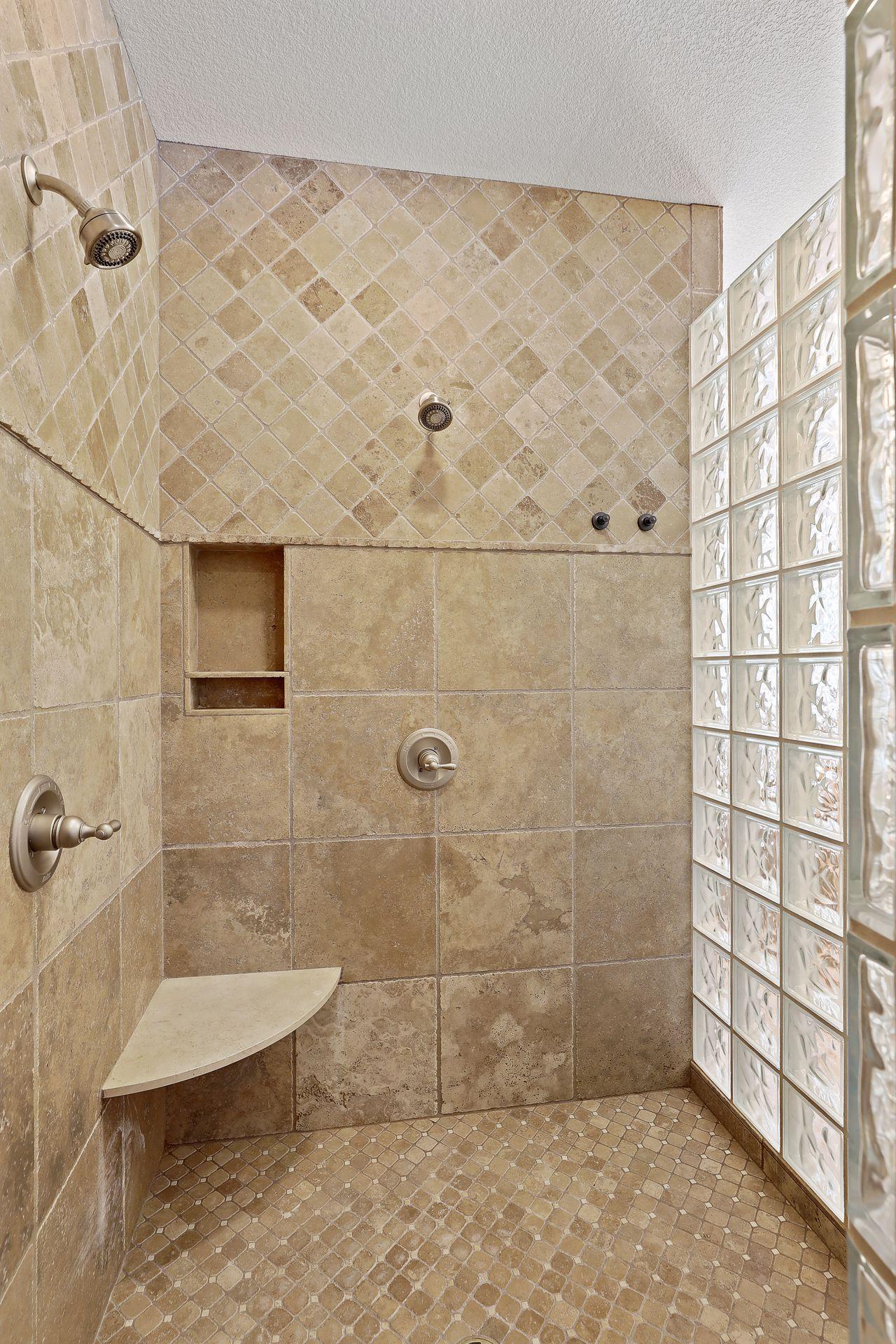 Owner's bathroom walk-in shower