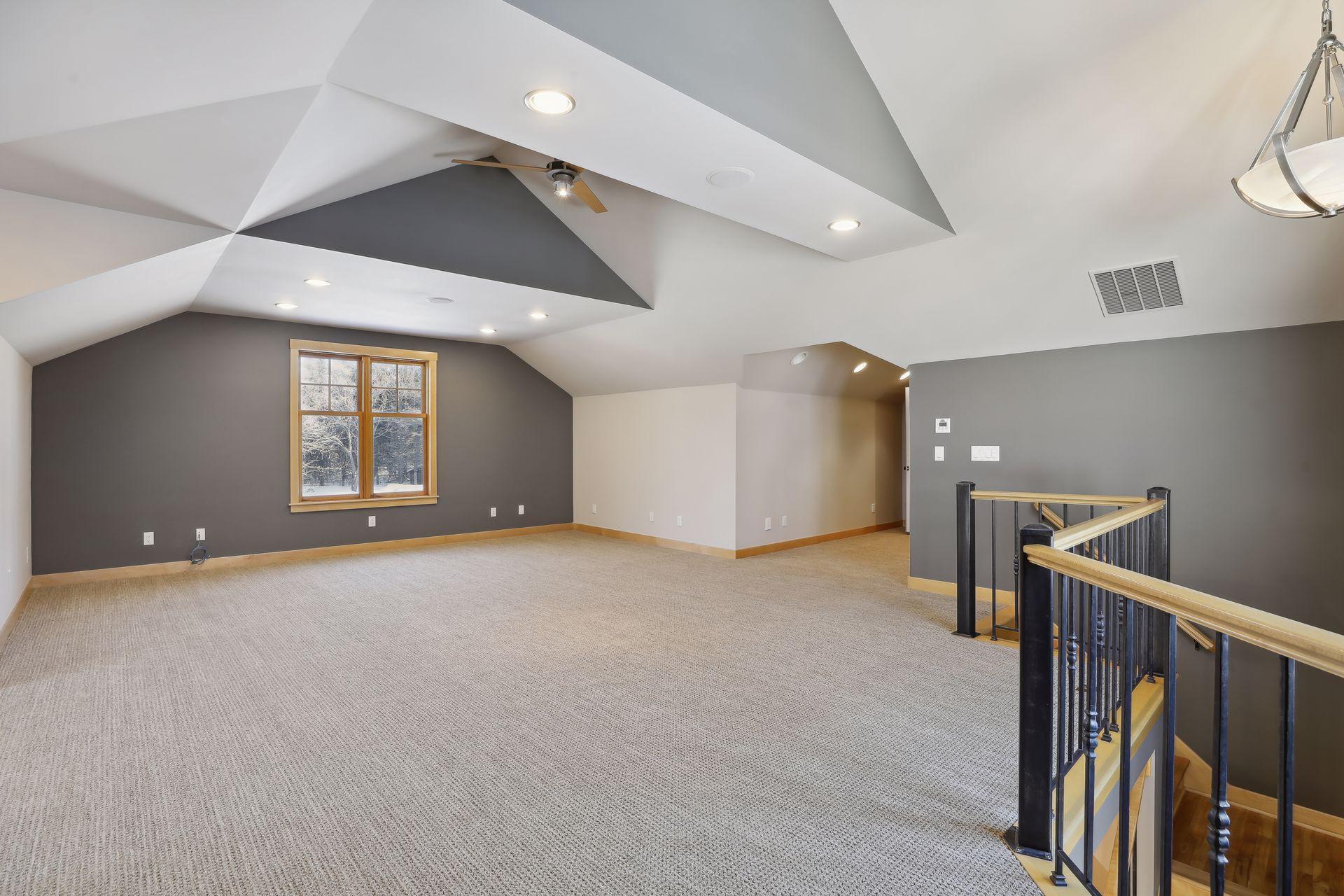 This is the craft room, or the 2nd office space. Very light and airy, plenty of work space for multiple desks or uses. Many other options available for use-workout area, game room, teen hang out...you decide.