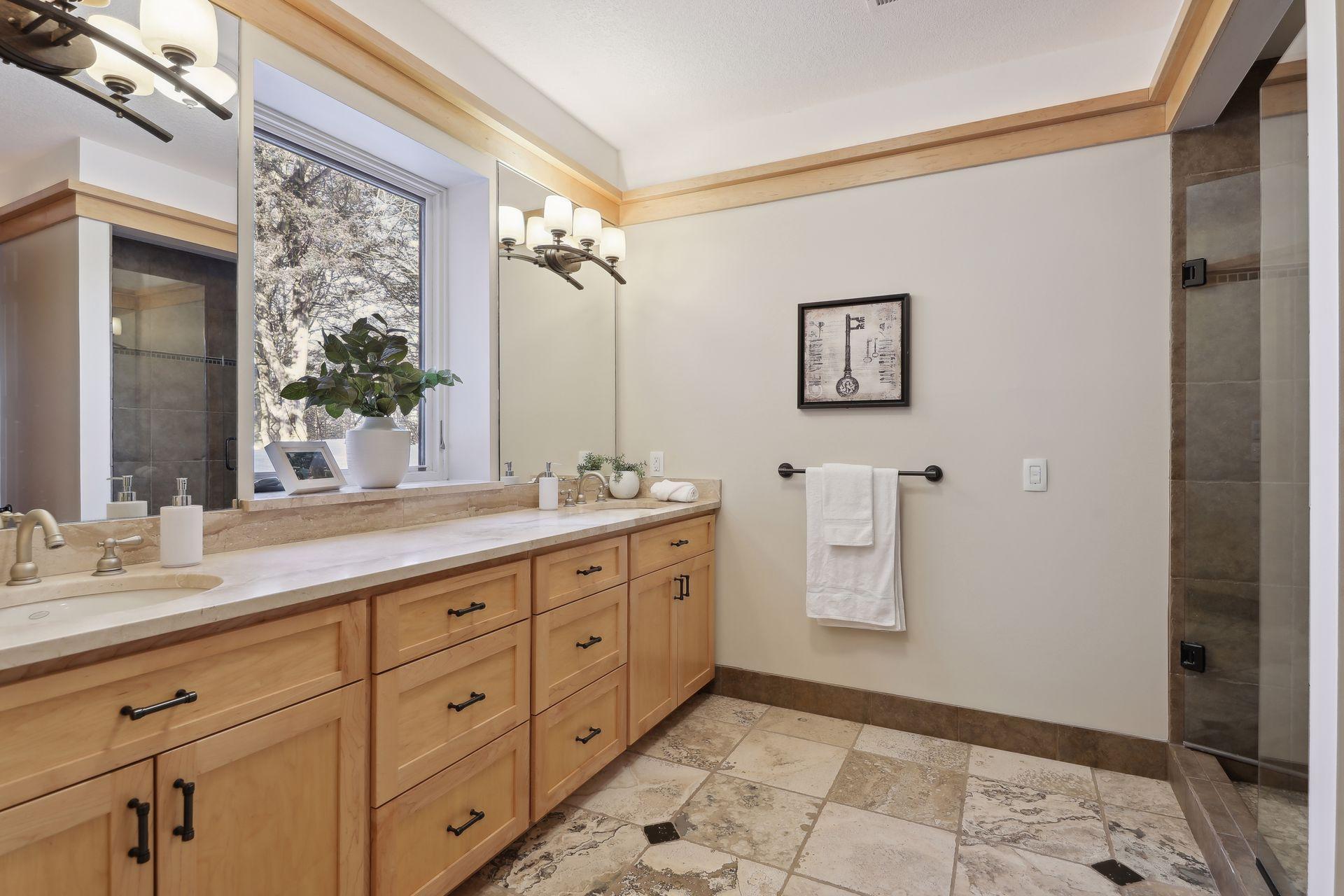 Walkout level bathroom