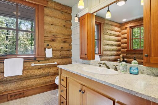 Private full bath with separate tub and shower