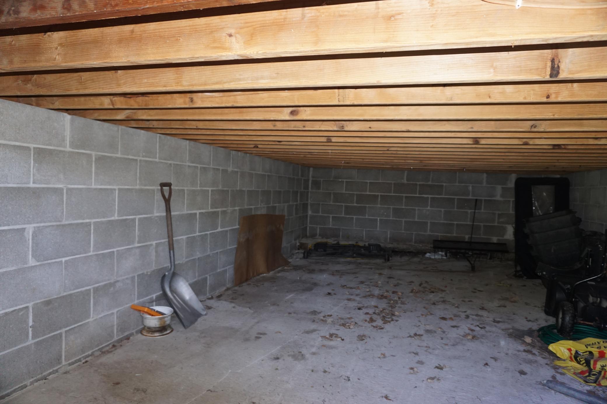 Storage under garage