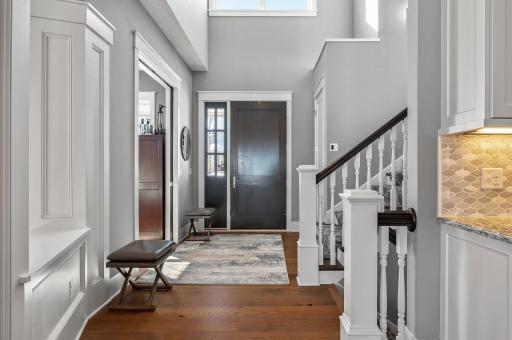 You really feel the height walking in this front door!