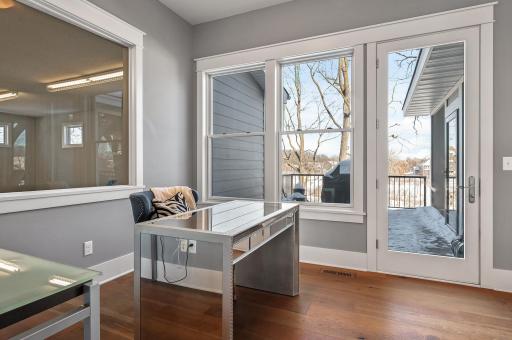 This space also has a door leading out to your grill deck