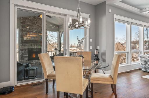 Informal dining located with views of your stunning porch