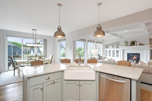 Extensive light radiating into main living areas