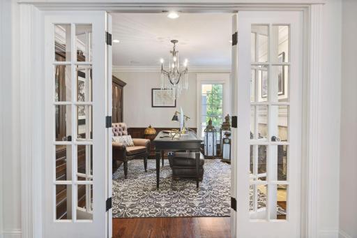 Library/Office with French Doors