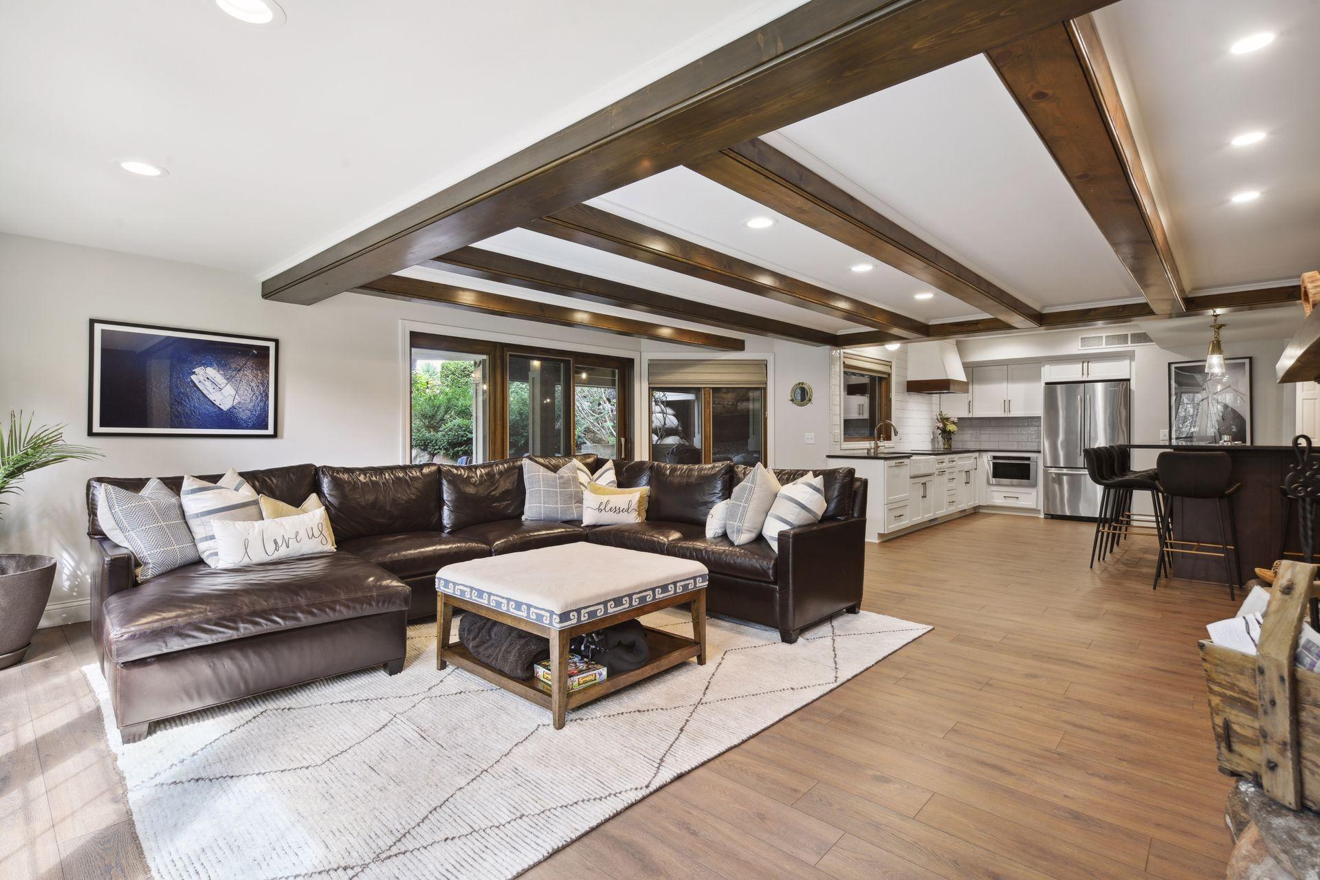 Remodeled Family Room in Lower Level