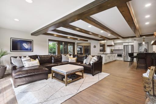 Remodeled Family Room in Lower Level