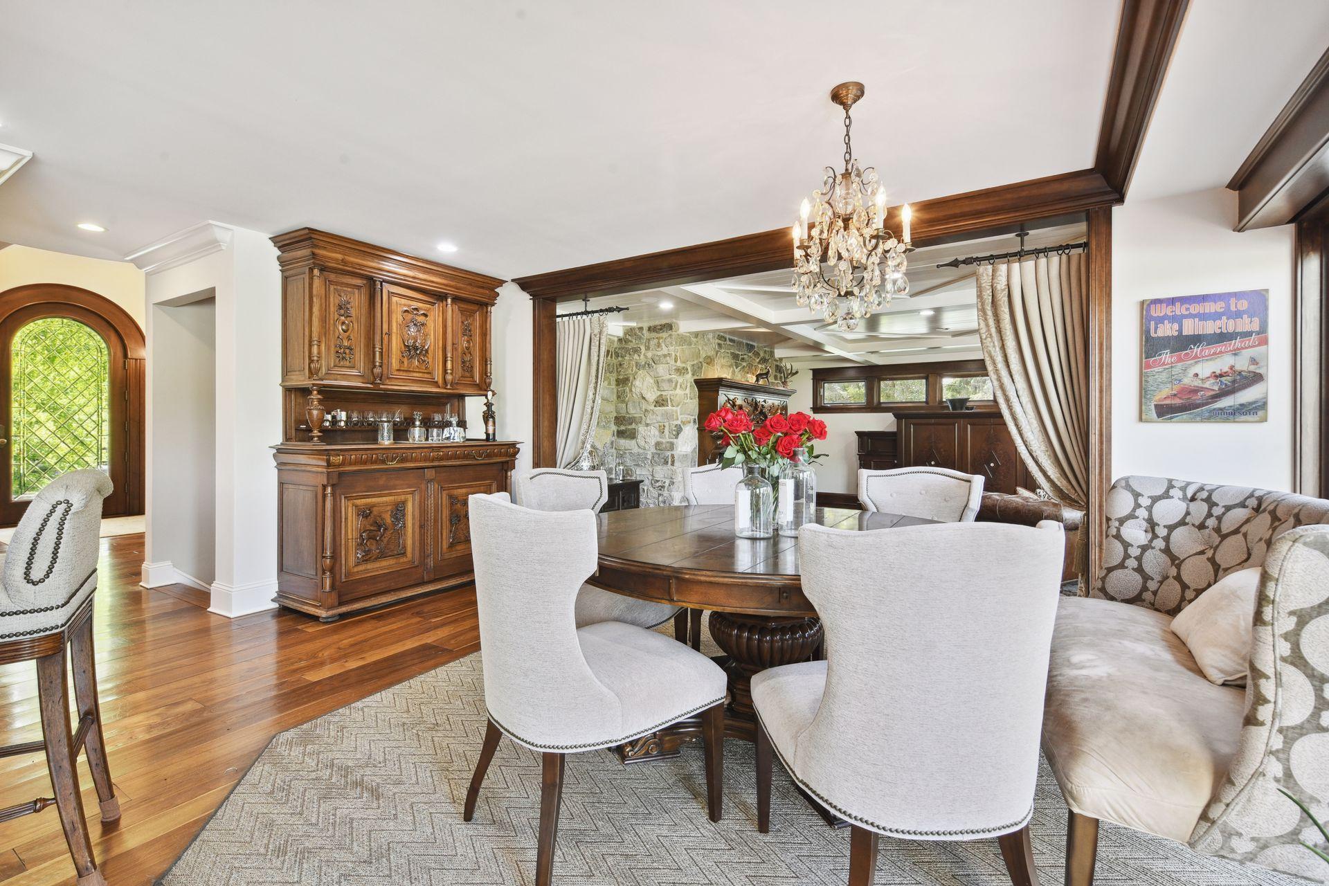 Informal Dining Open to Great Room & Sun Room