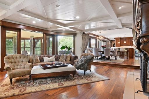 Hand Scraped Walnut Floors in Most Rooms on Main