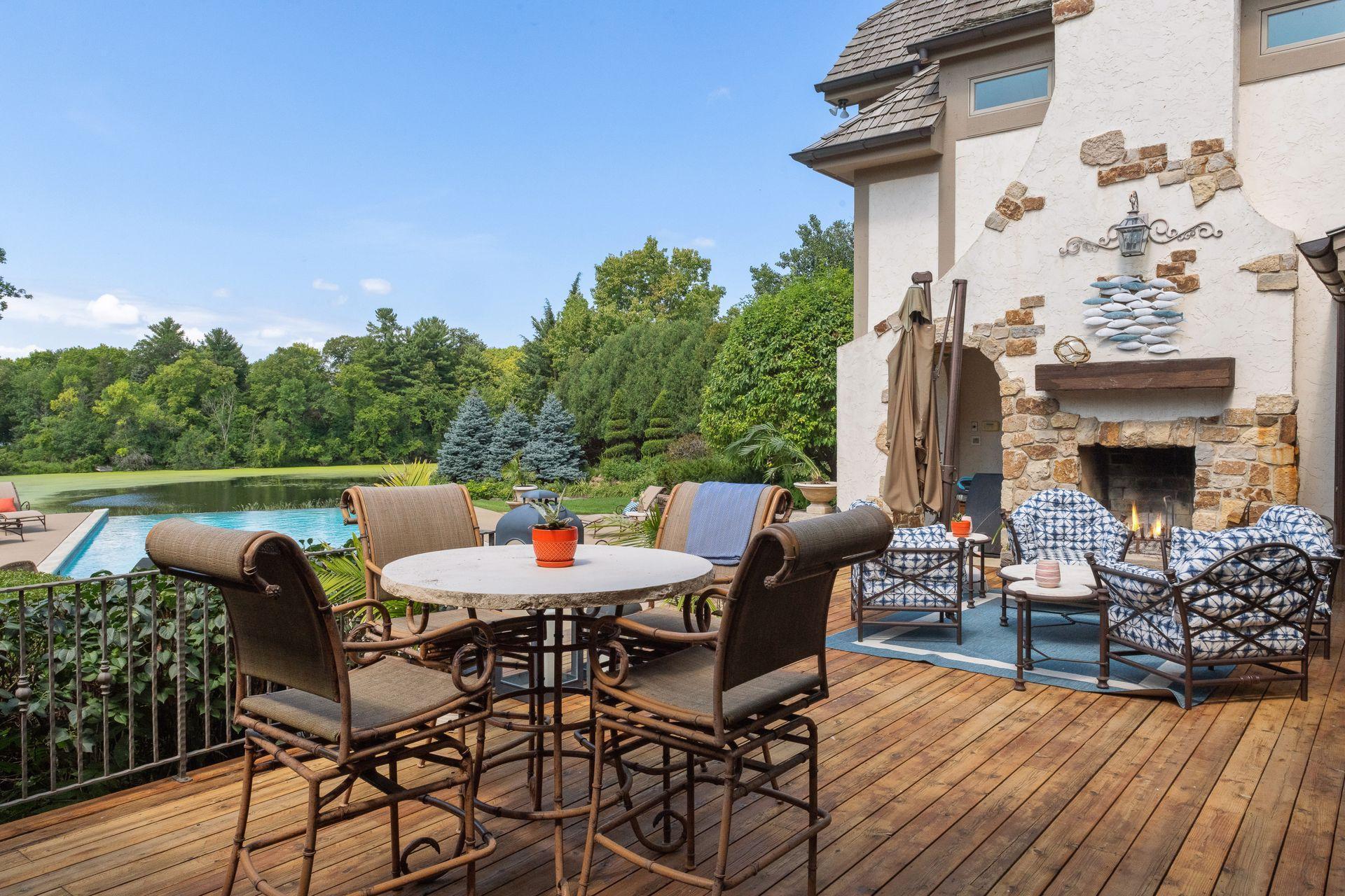 One of Many Seating Areas off Kitchen
