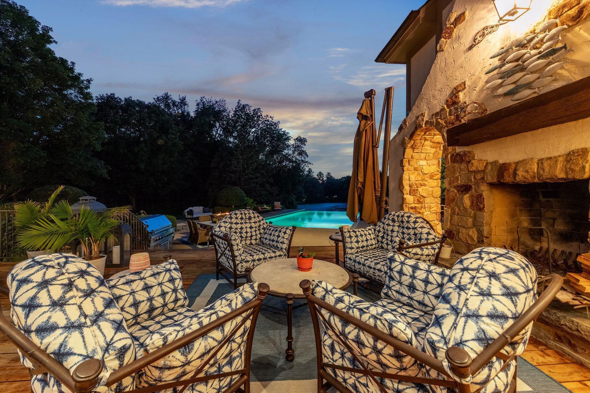 One of Several Seating Areas