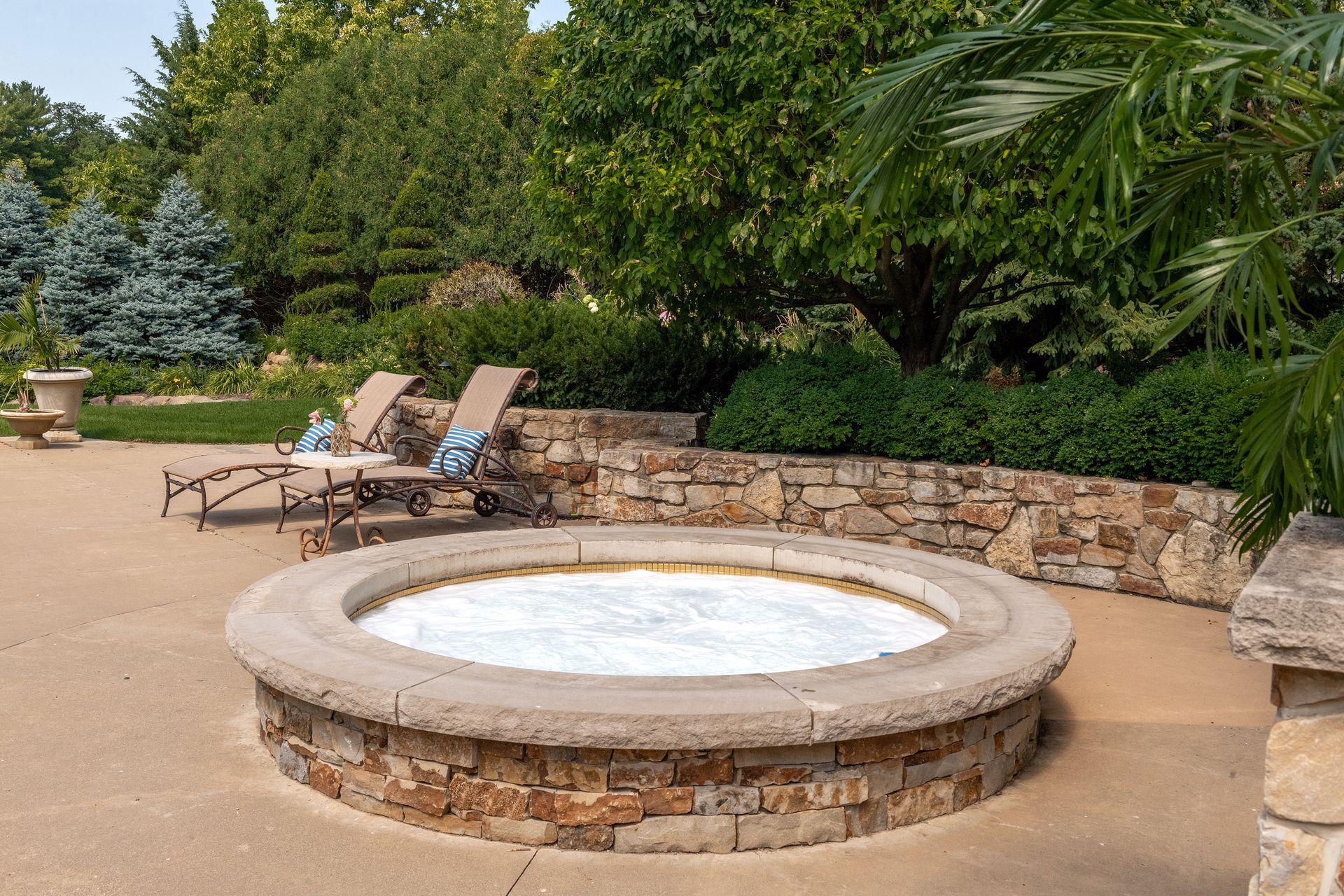 Stone Hot Tub